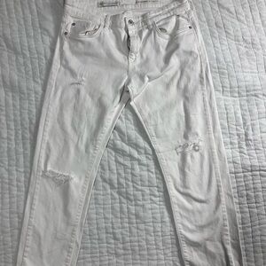 Pilcro and the Letterpress White Jeans